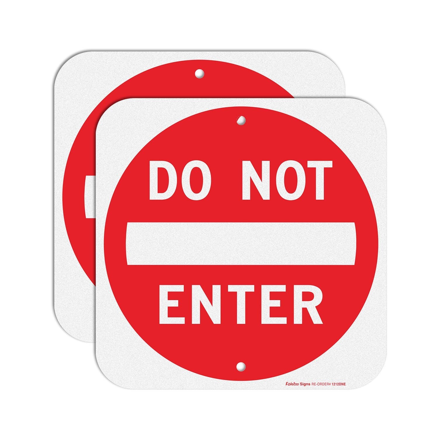 Do Not Enter Sign,12×12 Inch Square .040 Aluminum,Reflective Rust Free Metal …