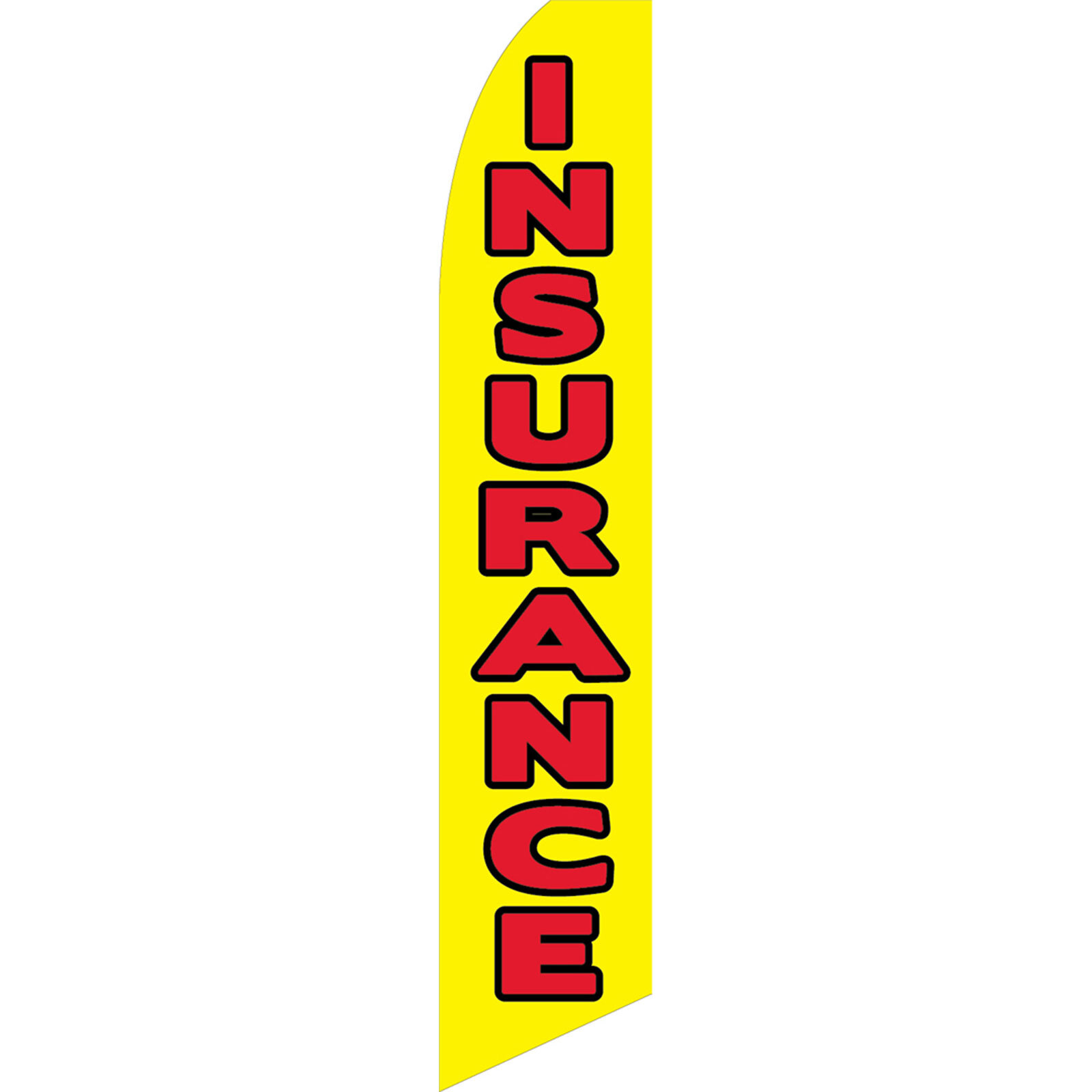 Insurance 2 1/2 ft X 11 1/2 ft Swooper Flag