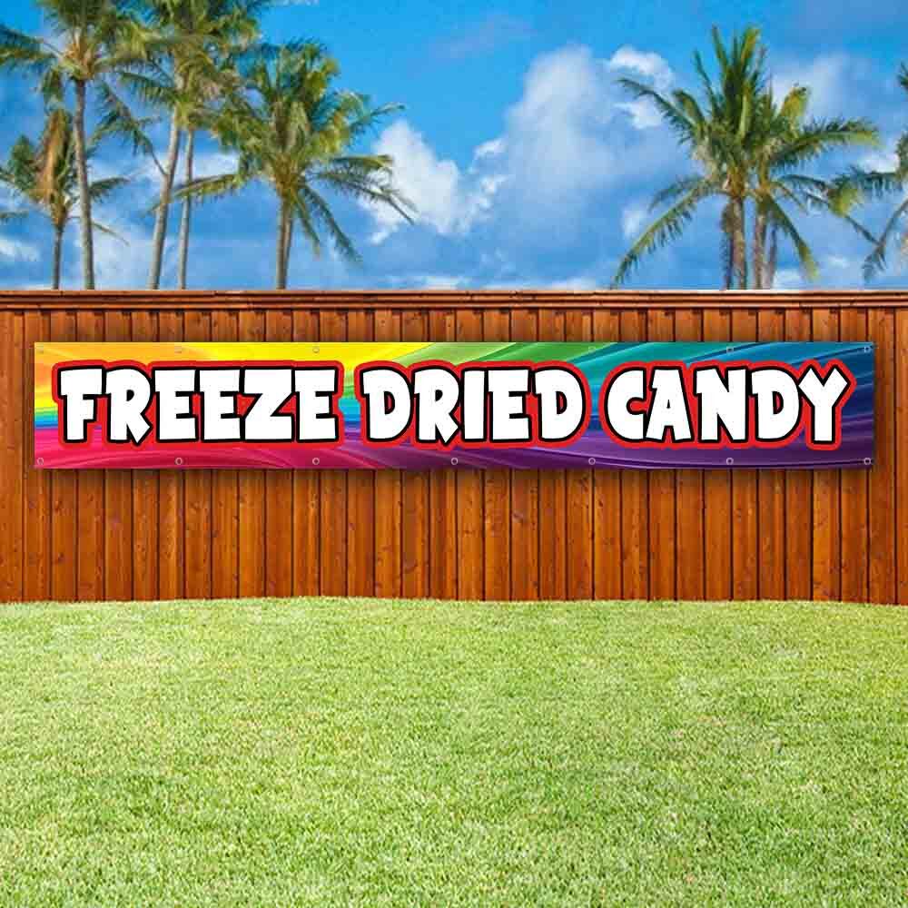 FREEZE DRIED CANDY XXL Banner Advertising Vinyl Flag Sign Many Sizes LARGE SIZES