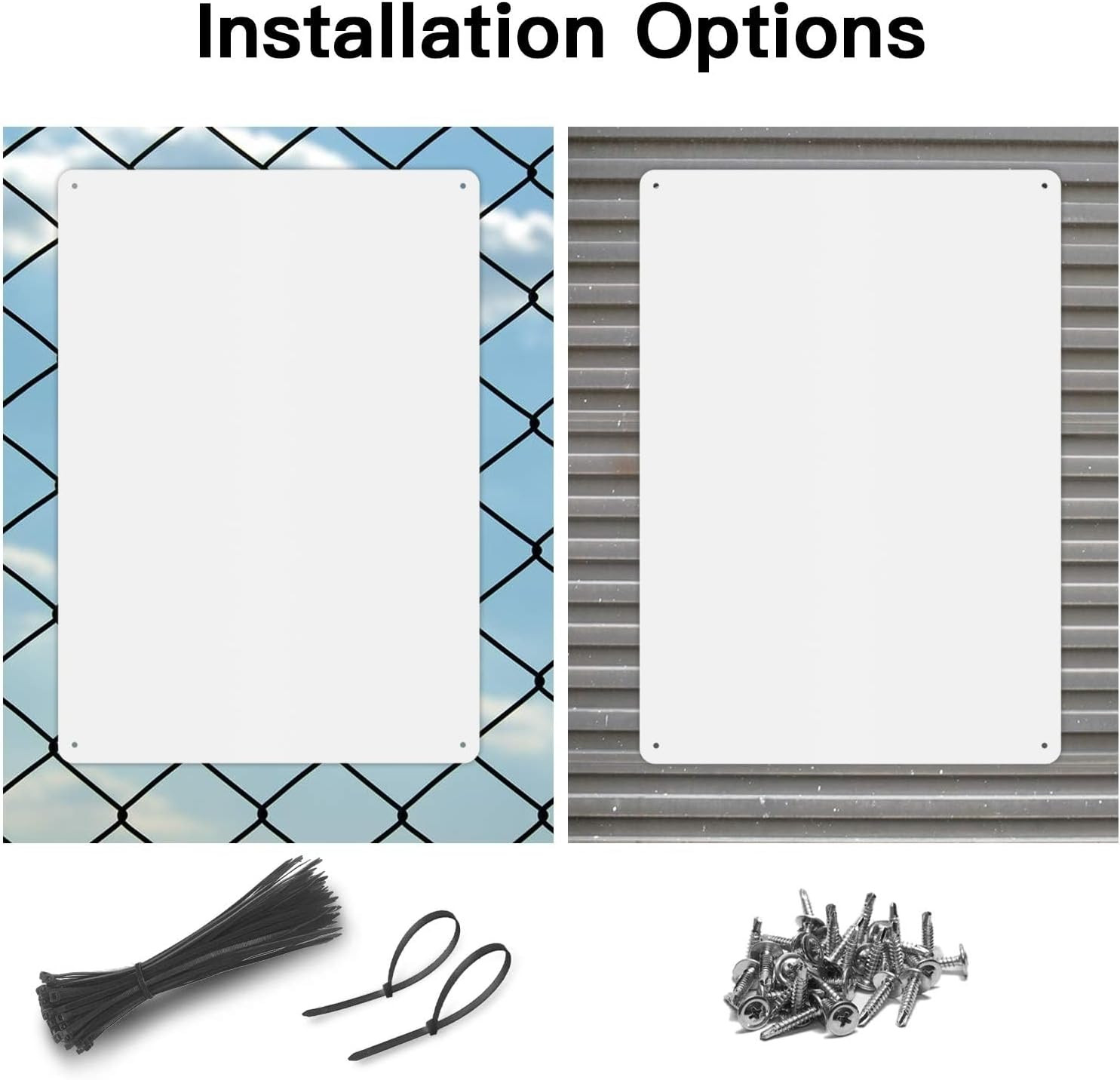 4 Pack White Sign Blanks, 14 X 10 Inches, Sturdy Rust Free Aluminum Metal Signs