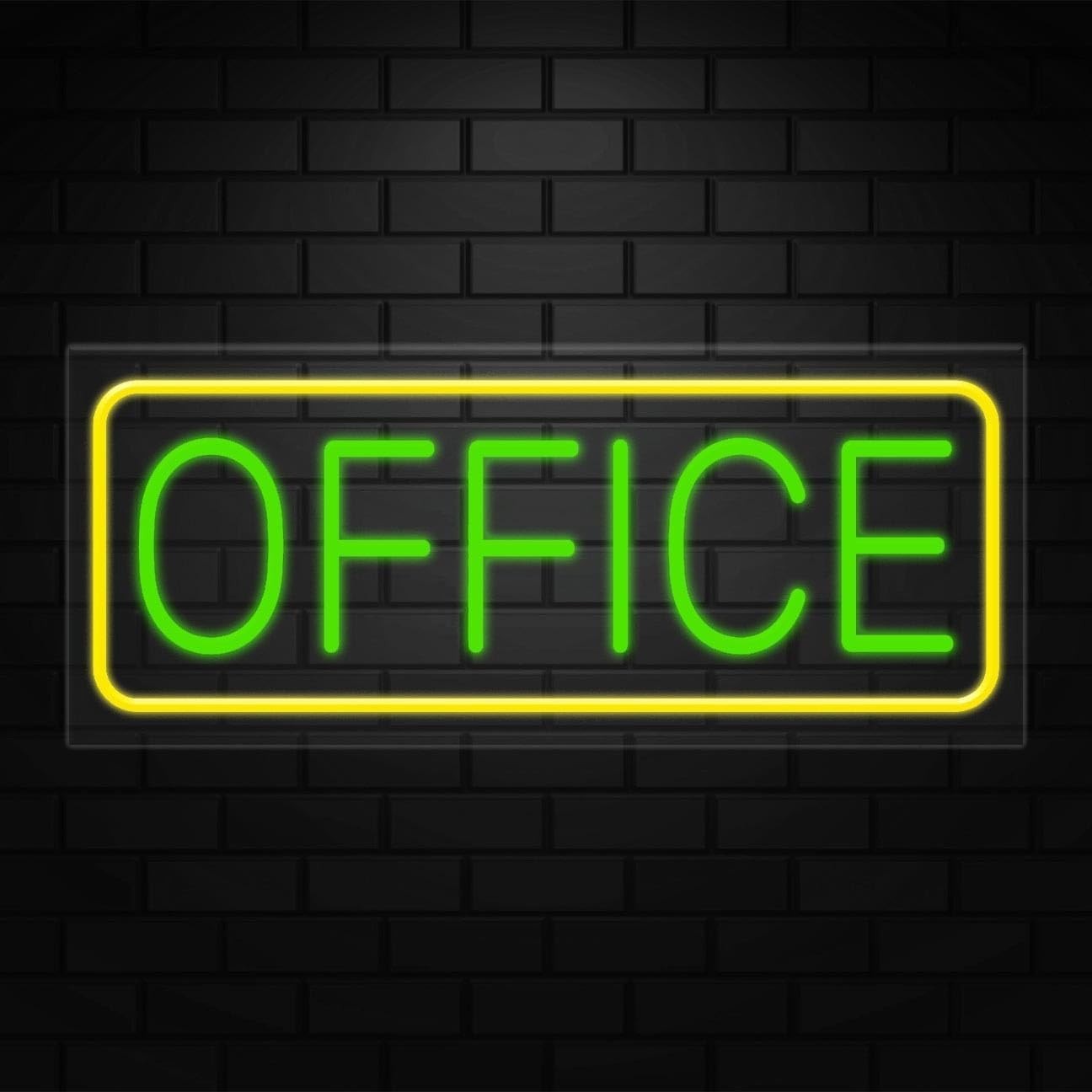 Office Sign for Business Displays | LED Flex Neon | 32″W x 13″H x 1″D