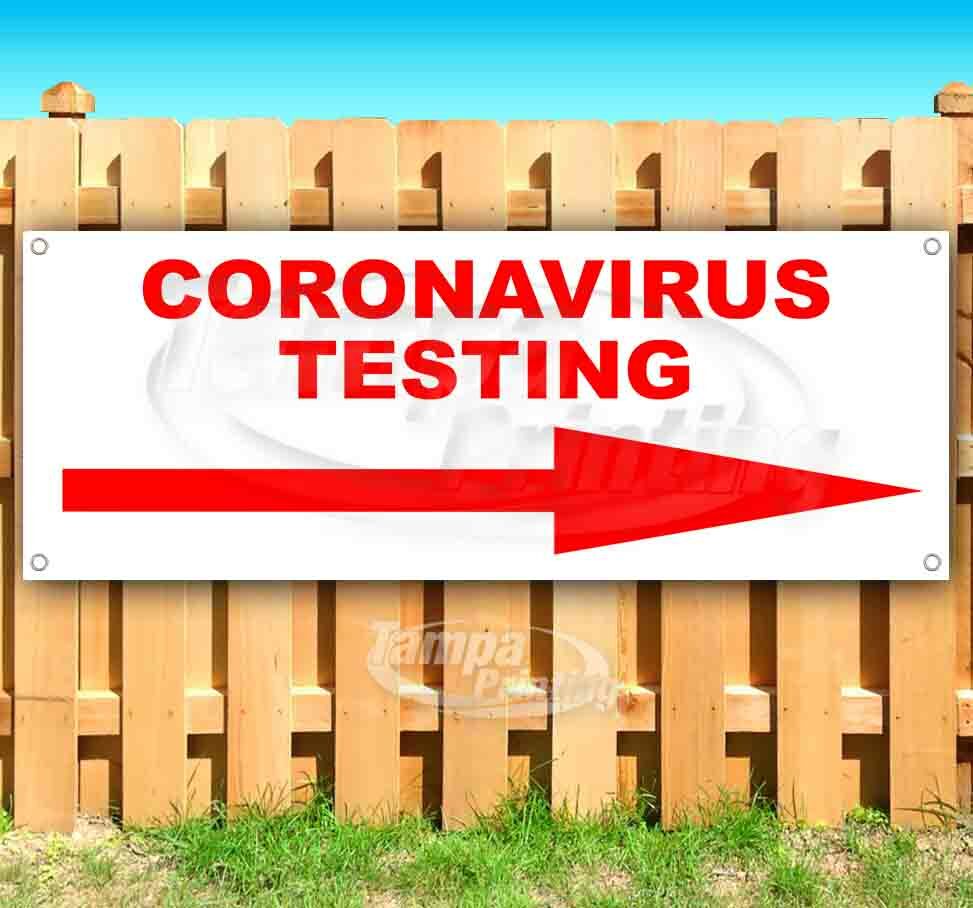 VIRUS TESTING DIRECTIONAL SIGN Advertising Vinyl Banner Flag Sign CDC MEDICAL
