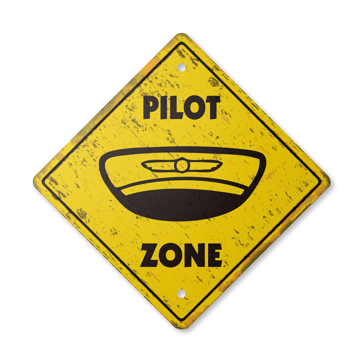 Pilot Vintage Crossing Sign Xing Plastic Rustic plane job careers teacher jacket