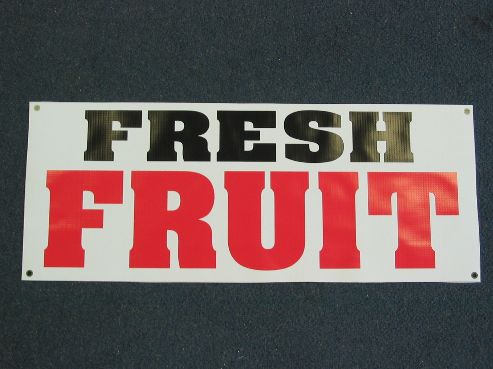 FRESH FRUIT Banner Sign NEW Larger Size 4 Nursery Lawn Garden Center Tree Stand