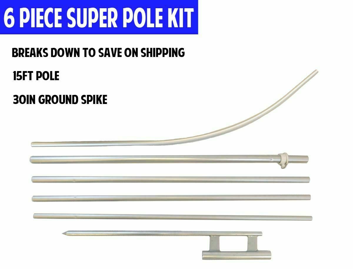 We Buy Silver Swooper Flutter Feather Advertising Flag Pole Kit Se Compra Plata