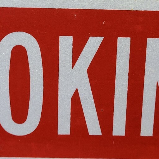 No Smoking Sign Heavy Gauge Aluminum. **Refund On Any Shipping Overages**