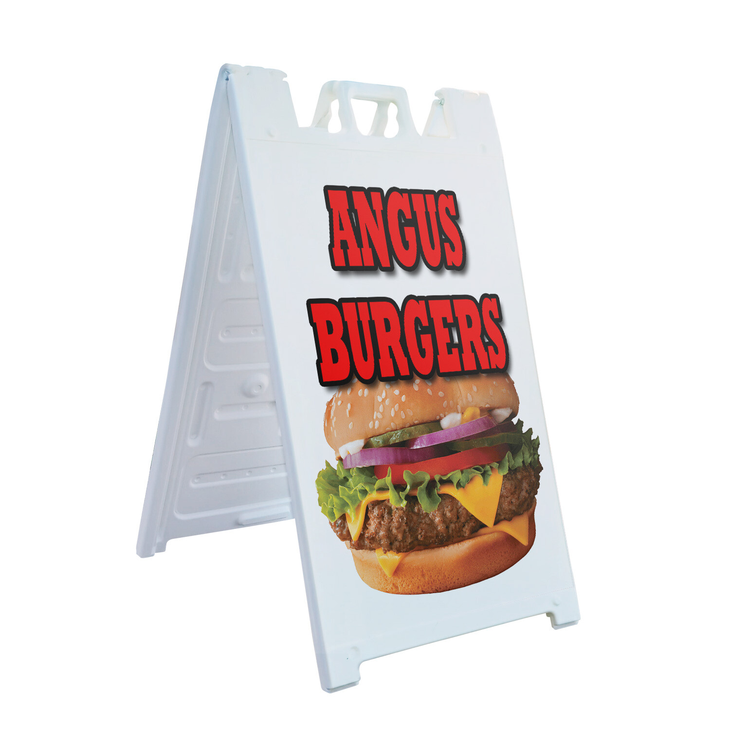 A-frame Sidewalk Angus Burgers 24″ x 36″ Double Sided A-Frame Sidewalk Sign