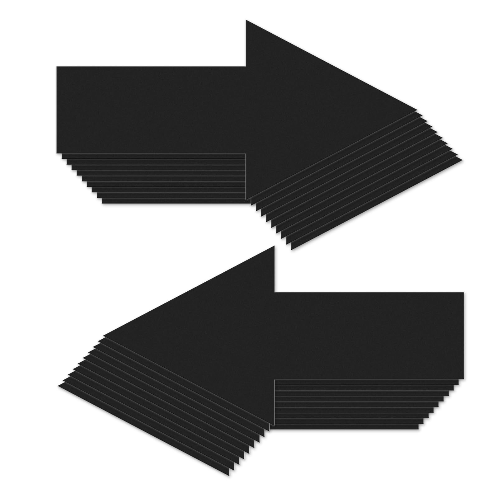 Arrow Floor Sticker Black 10″×5″ Directional Floor Decal Self-Adhesive Remova…