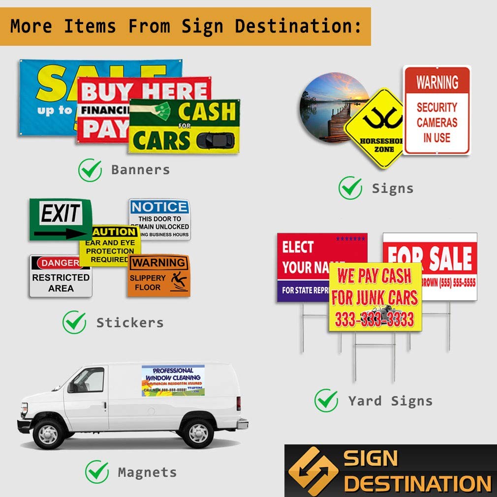 Vinyl Banner 24x48in Weatherproof Outdoor Advertising Sign – Easy Installation