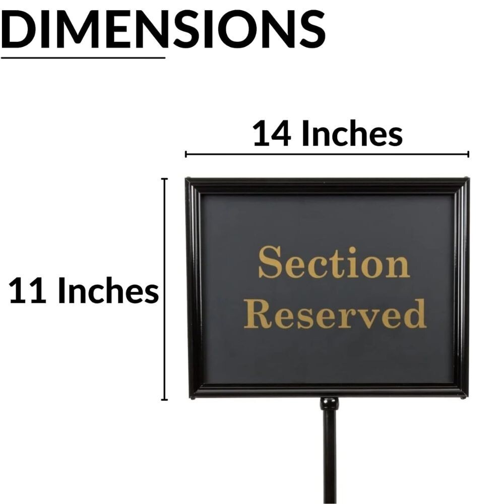 Please Wait To Be Seated Sign Restaurant Commercial Equipment Stand Double Sided