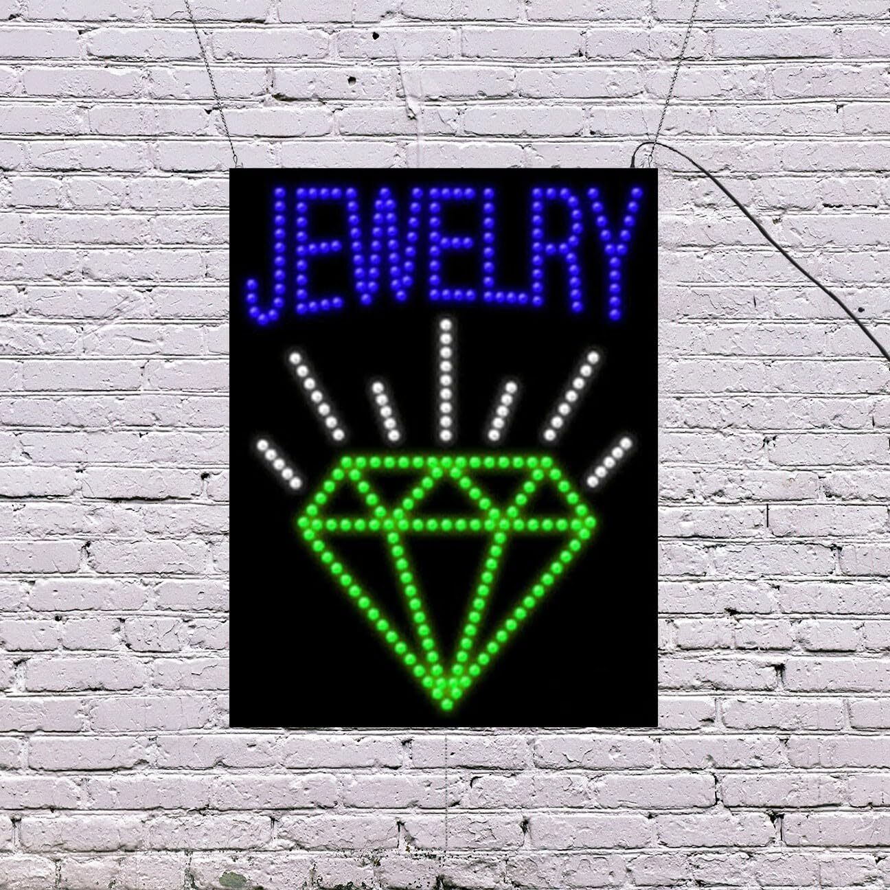 LED Jewelry Sign | Light Up Sign | 26″H x 20″W x 2″D