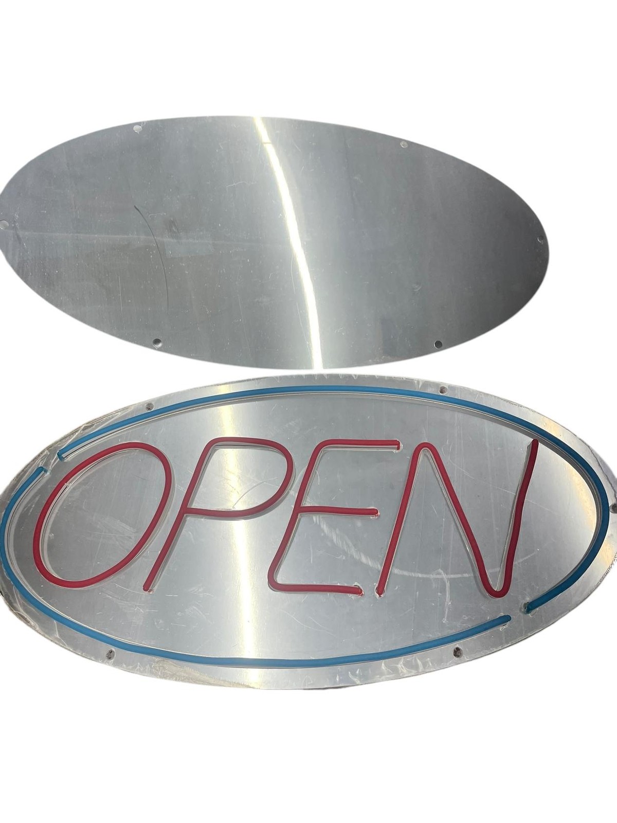 24″ LED Open Sign Neon Bright for Businesses Blue Red