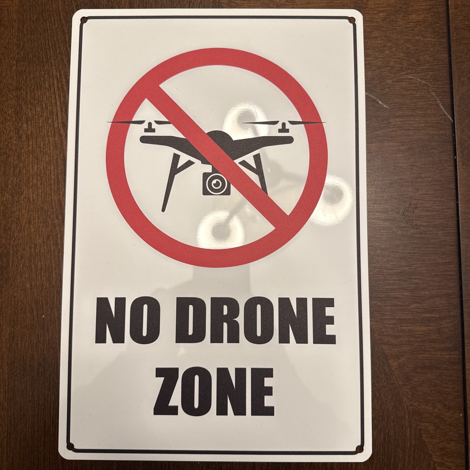 No Drone Sign Zone Photo and Video Prohibited 12 Height x 8 Width