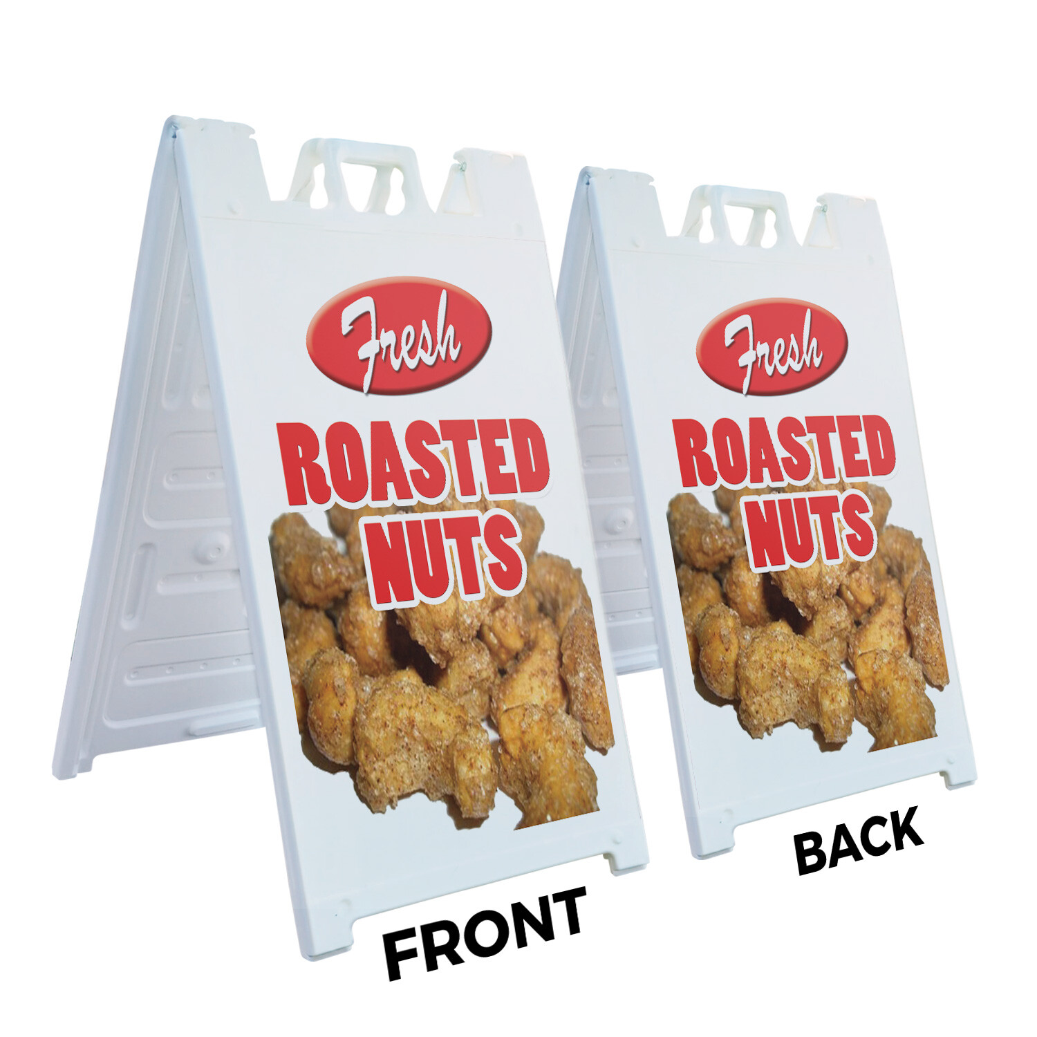 A-frame Sidewalk Roasted Nuts 24″ x 36″ Double Sided A-Frame Sidewalk Sign