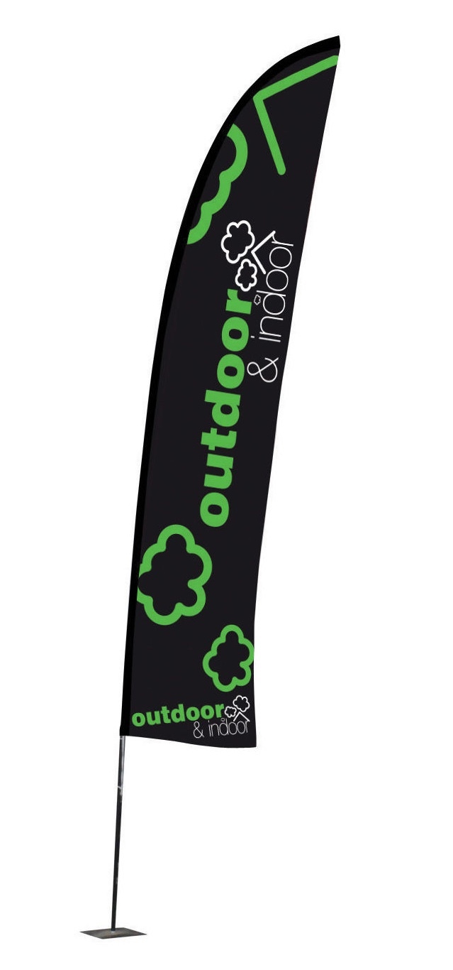 Double Sided Feather Angled Flag – 10.5ft