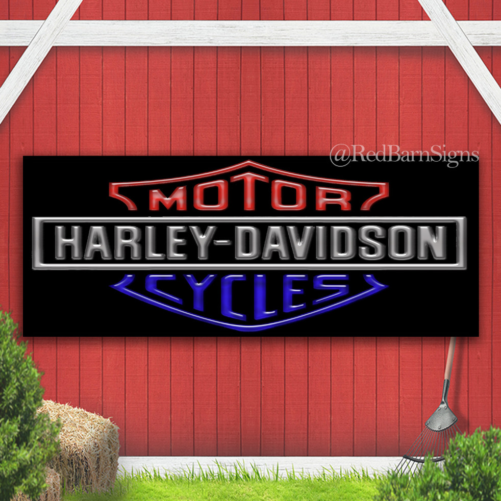 Harley-Davidson Indoor Outdoor Banner Sign with grommets