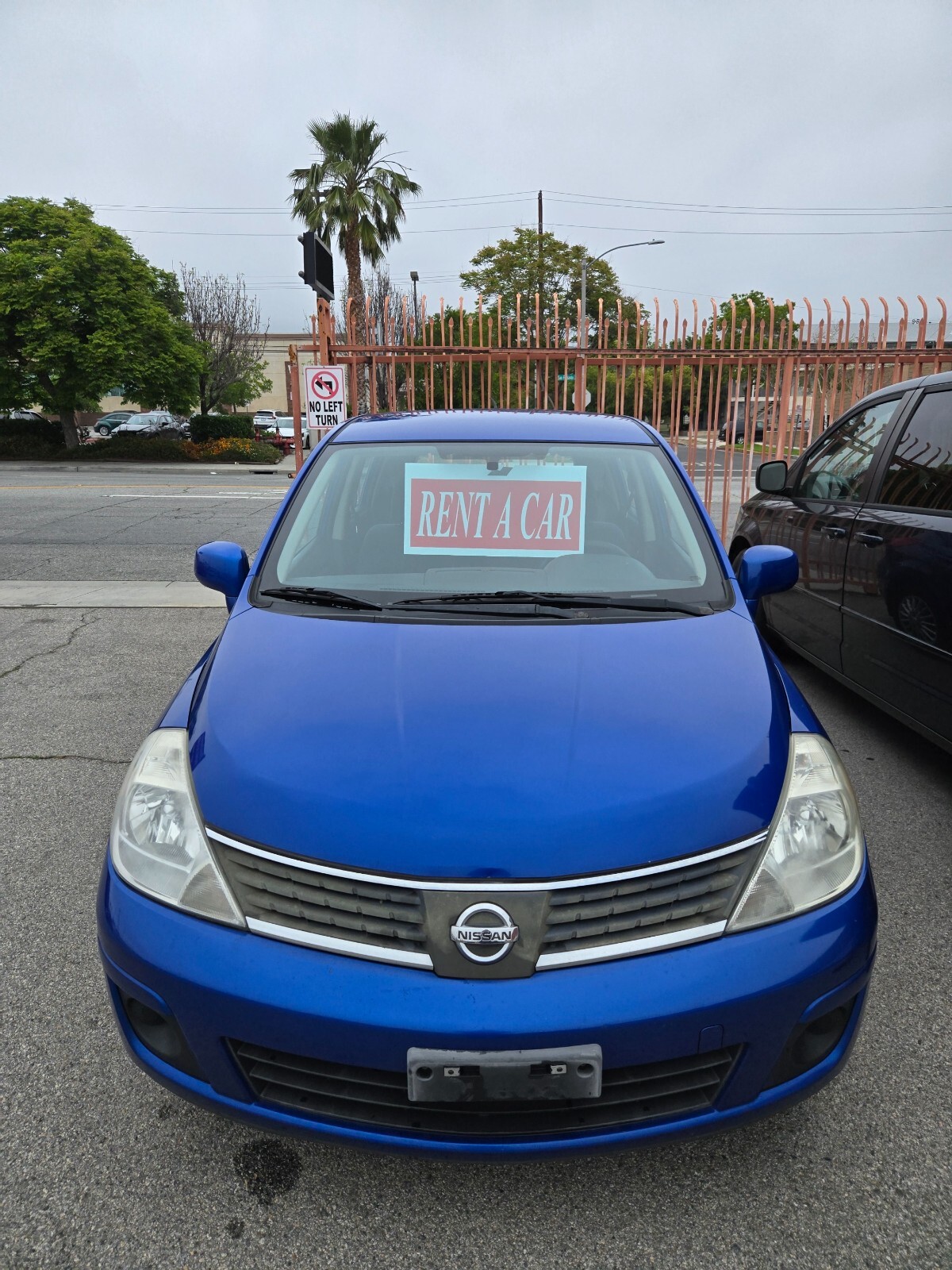 RENT A CAR & CAR RENTAL – rear view mirror hanging sign for car sales