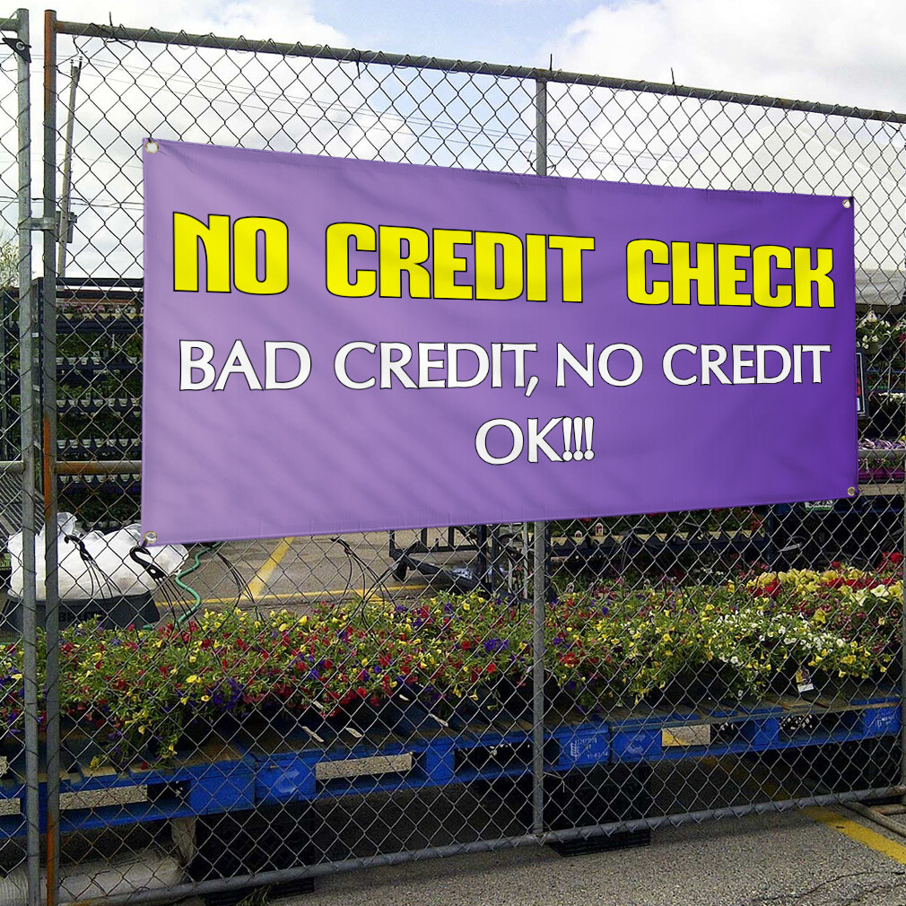 Vinyl Banner Multiple Sizes No Credit Check!! Advertising Printing Business
