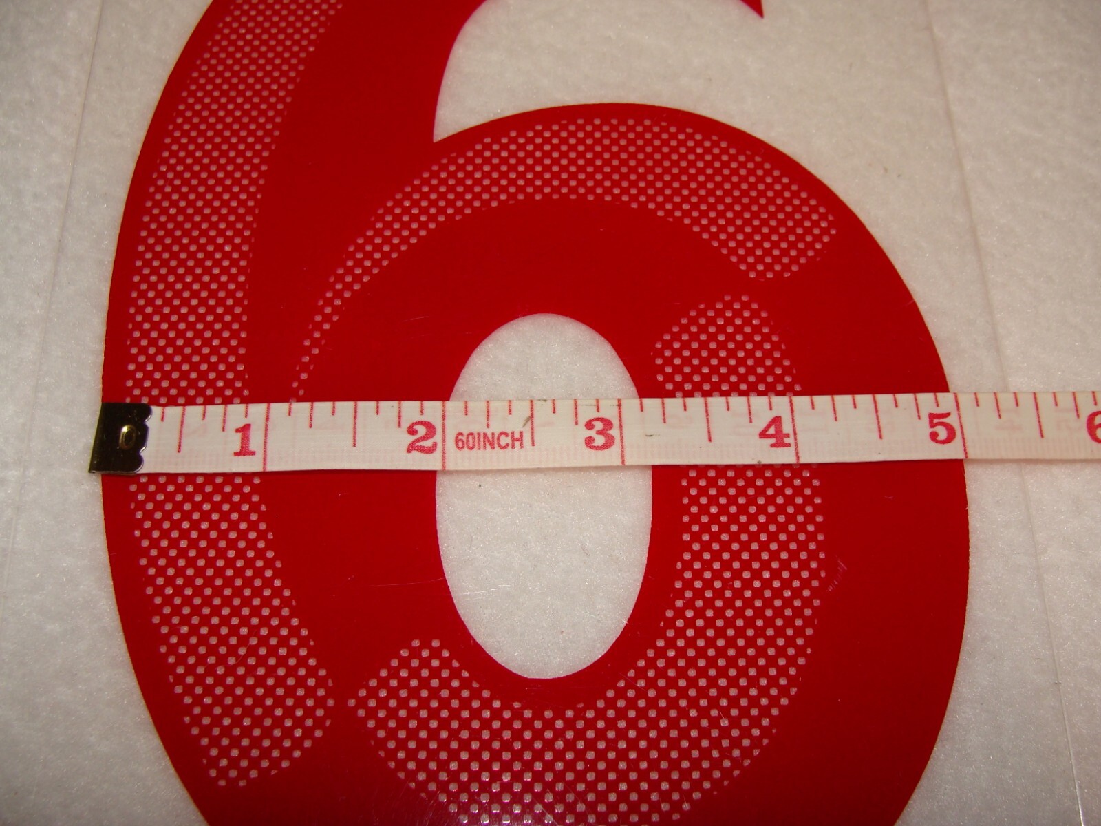 E-Z Change 8″ Marquee Sign Number 3-D Style Number “6” Used