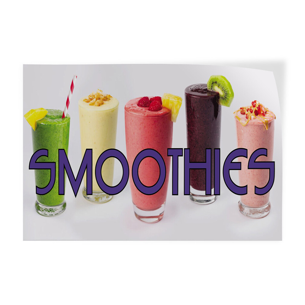 Decal Stickers Smoothies Outdoor Advertising Printing E Vinyl Store Sign Label