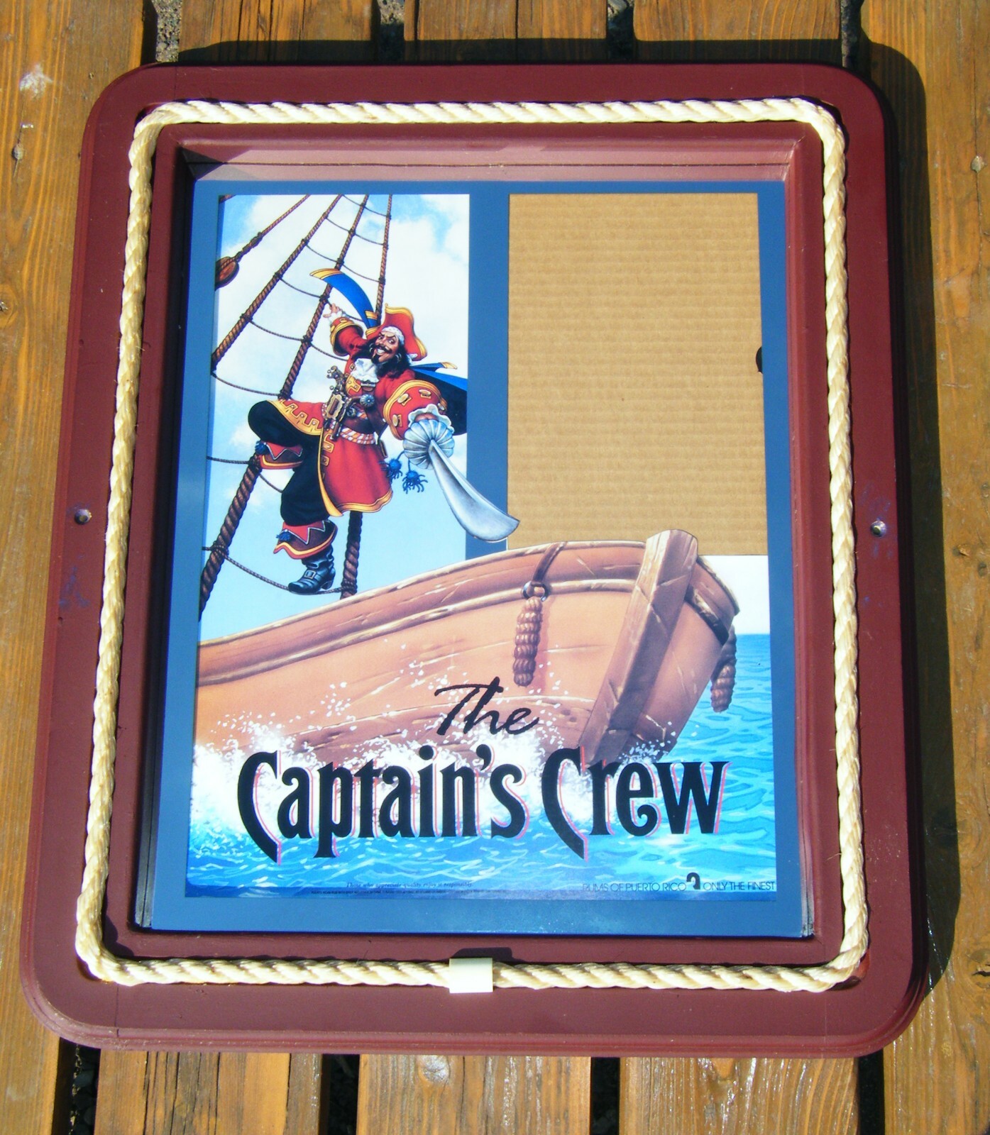 2 Captain Morgan Signs – Captain’s Crew Customizable & Melted Glass Adv. Sign