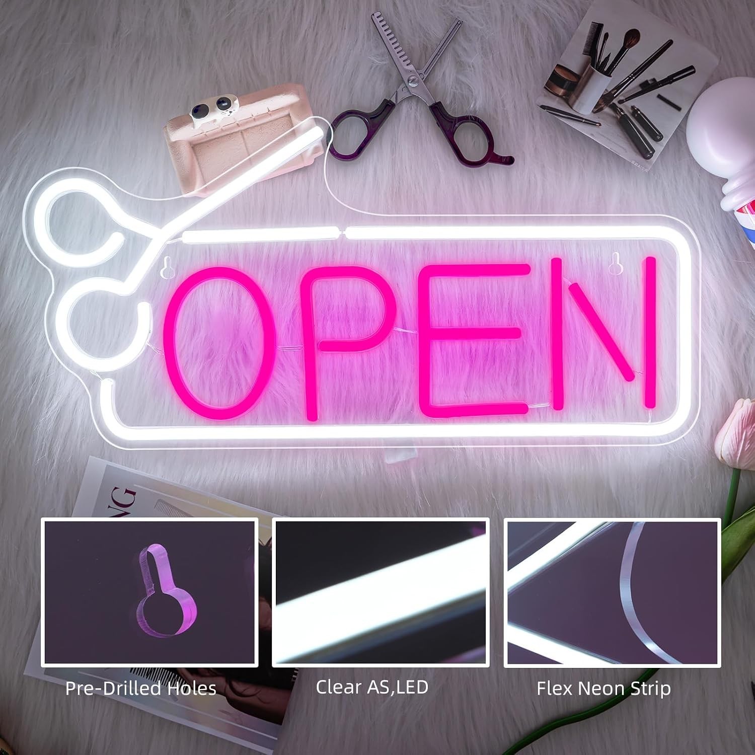 USB Open Neon Sign for Business