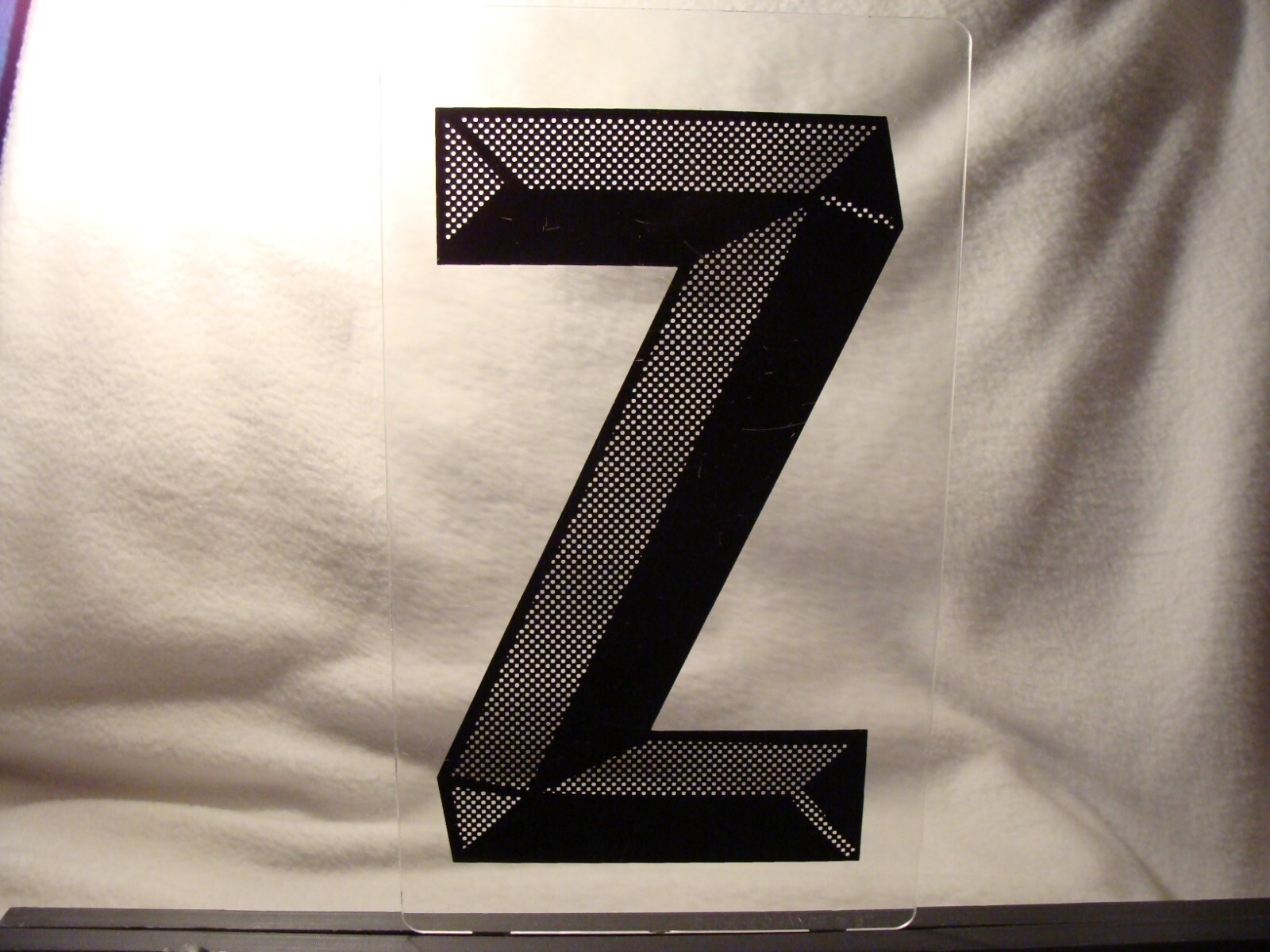 E-Z Change 8″ Marquee Sign Letter 3-D Style Letter “Z” Used