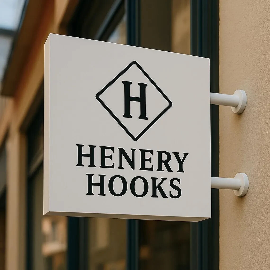 Personalised Round Blade Sign | Double-Sided Shop & Cafe Sign | Business Logo