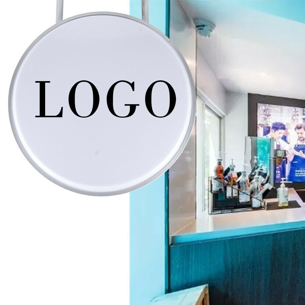 24″ LED Double Sided Round Light Box Outdoor Sign Advertising Projecting Lights