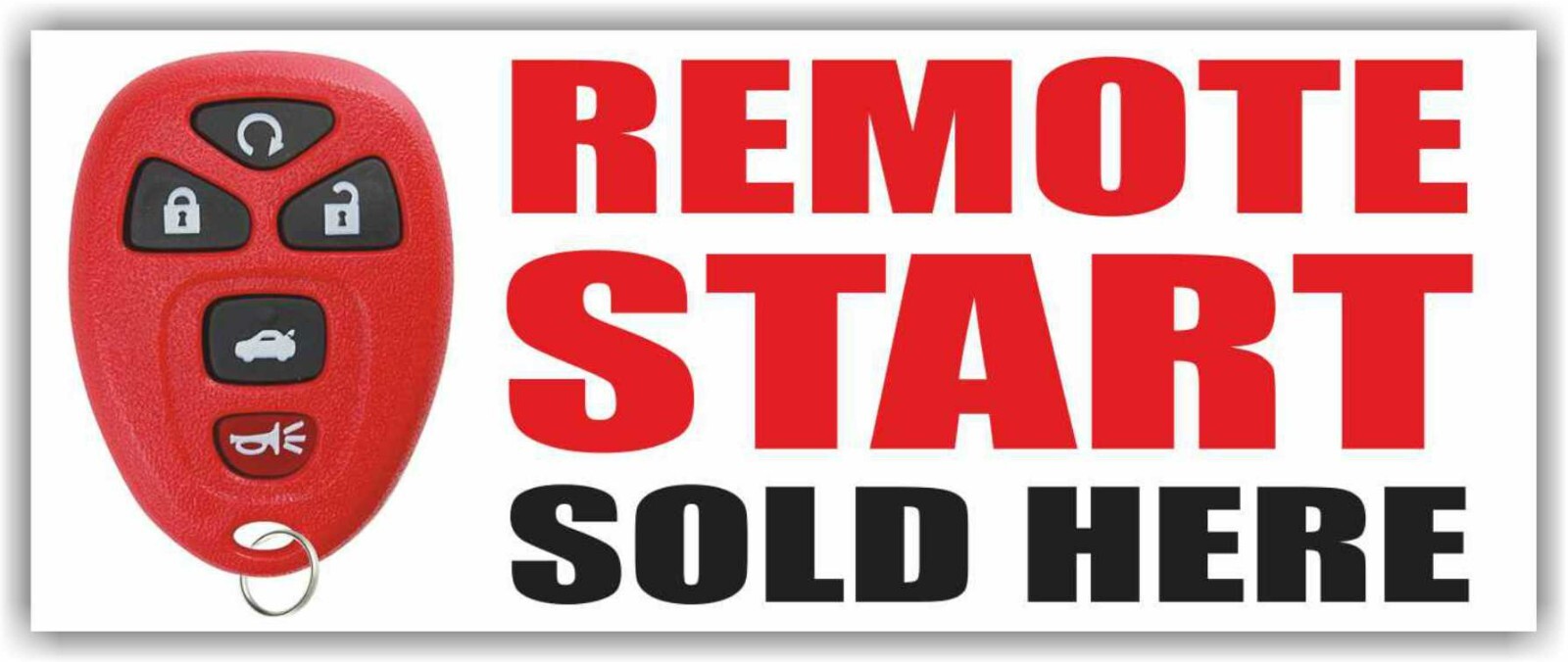 REMOTE START SOLD HERE Advertising Banner Vinyl Mesh Sign Auto Shop Oil Change