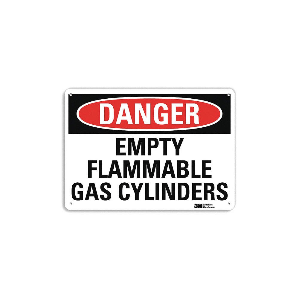 LYLE U3-1423-NA_10x7 Danger Sign,7 in x 10 in,Aluminum 461Y30