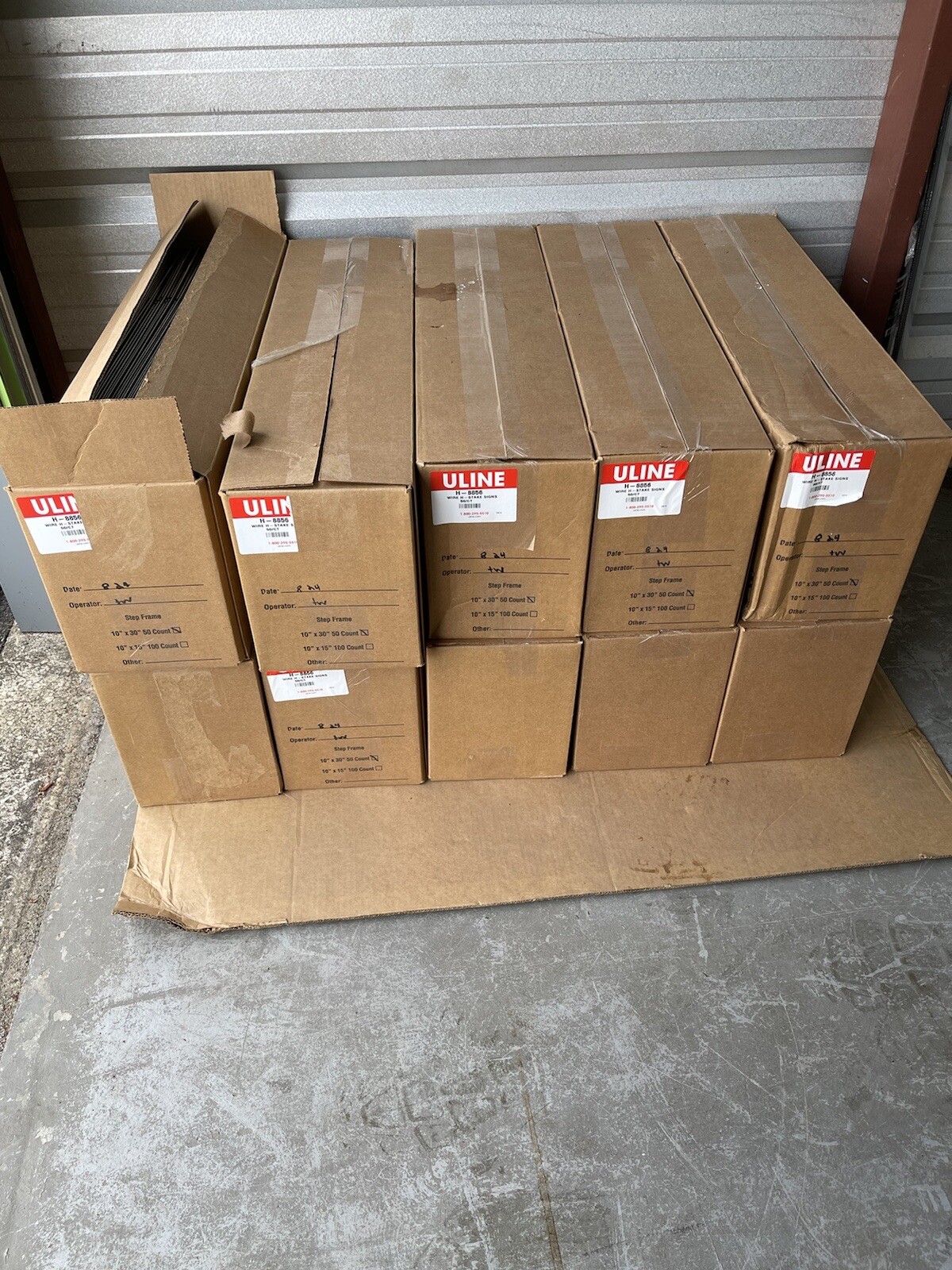 Sturdy Metal H Frame Wire Step Stakes(50 Pack)(10×30 inch)(Stakes Only)
