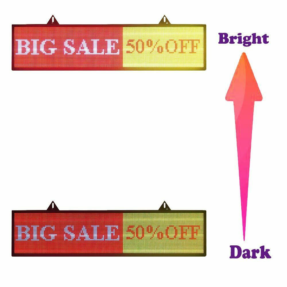 40″ x 8″ Programmable LED Scrolling Sign with Seven Colors for Advertising