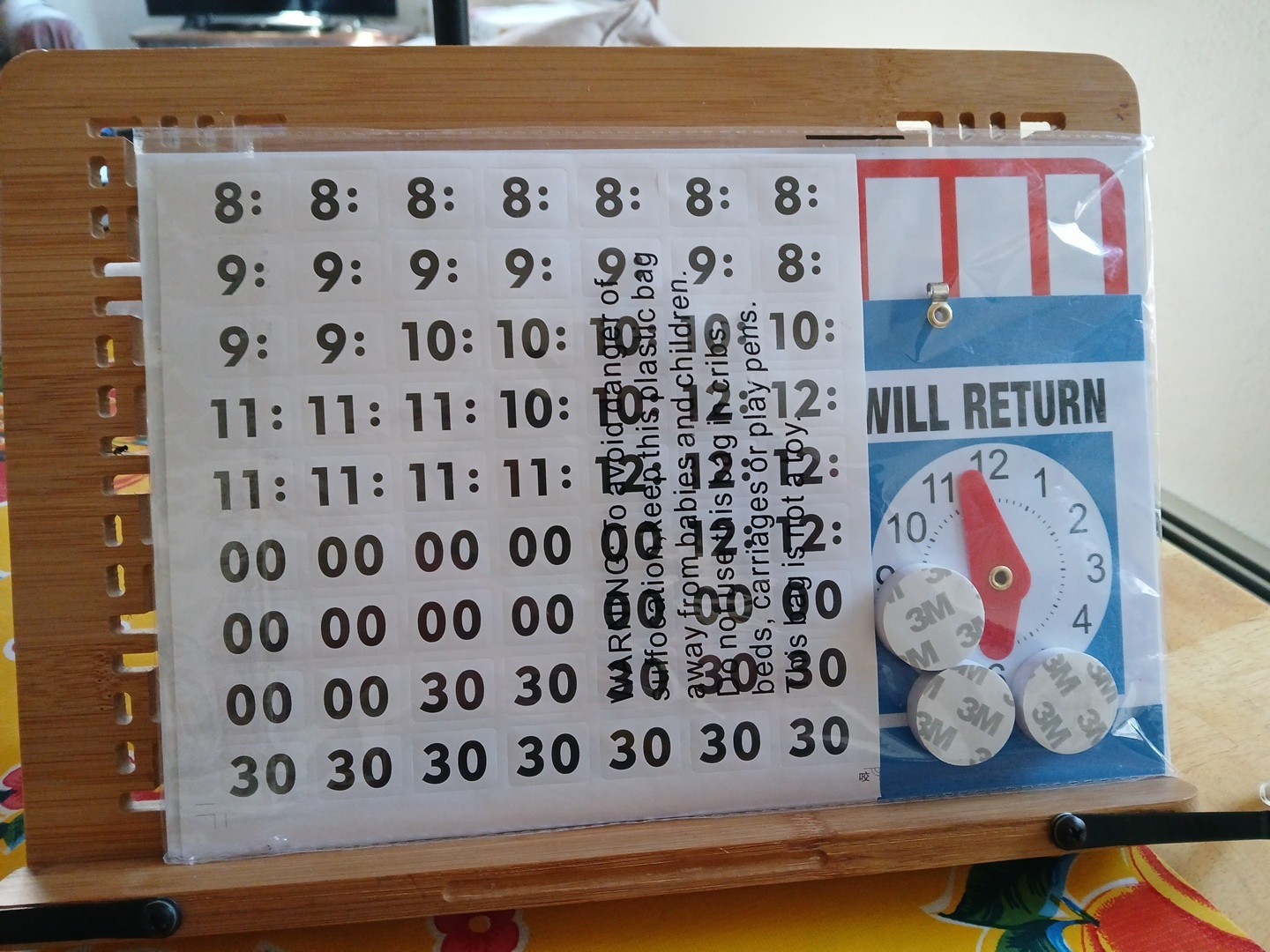 Open Closed Signs Kit Business Hours Will Return Window Glass Door Kit