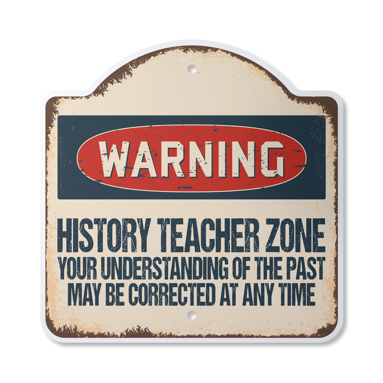History Teacher Zone Plastic Sign School Book Middle High School Books