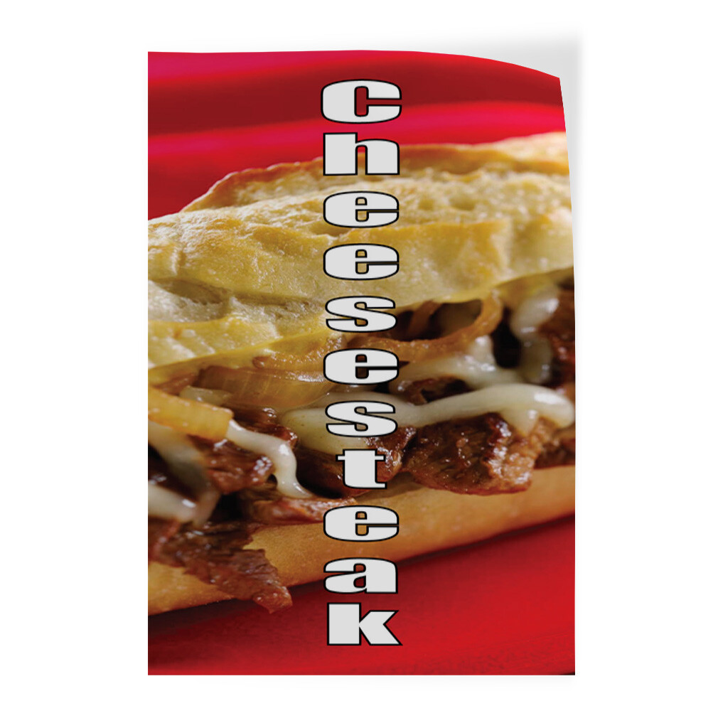 Door Decals Vertical Vinyl Stickers Multiple Sizes Cheesesteak Industrial Vinyl