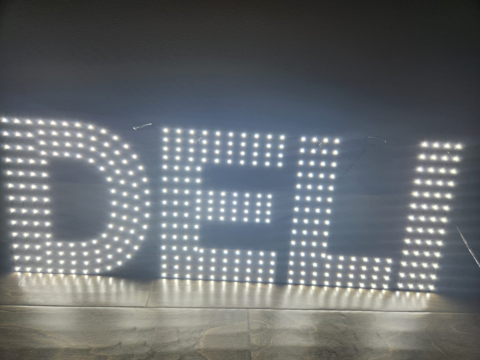 Bright White 10000k LED Light SIGN DELI