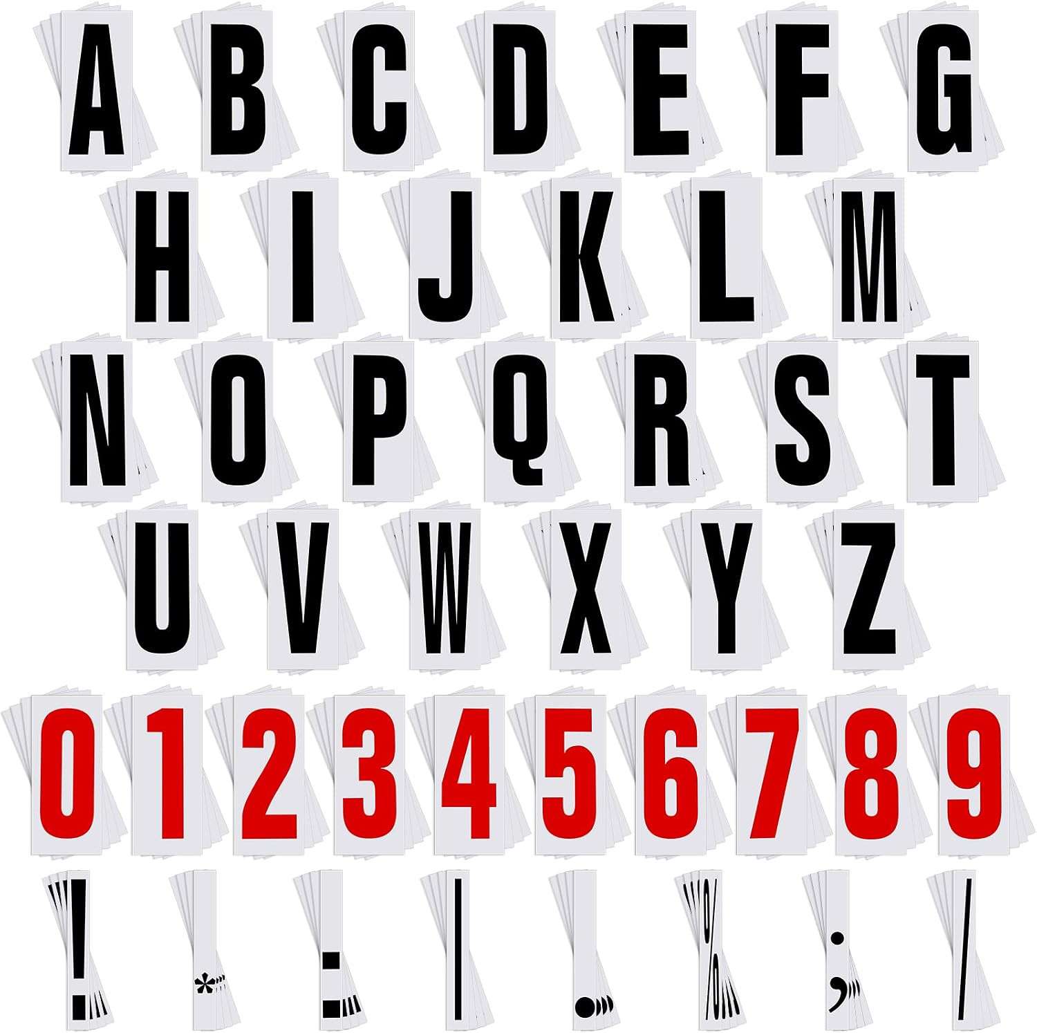 400 Pcs Flexible Marquee Sign Letters & Numbers for Outdoor Black Board