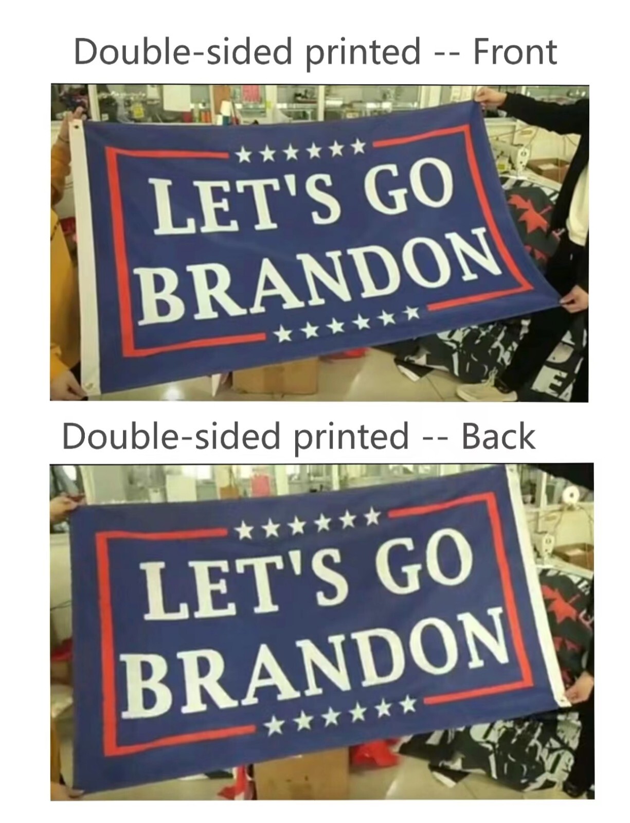 Custom Various Size Personalized Print Your Logo Double Single sided Flag Banner