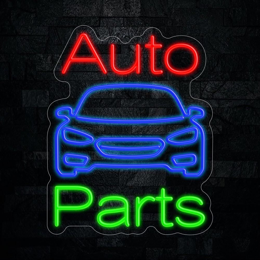 Auto Parts LED Neon Sign 15″L x 19″H #20178