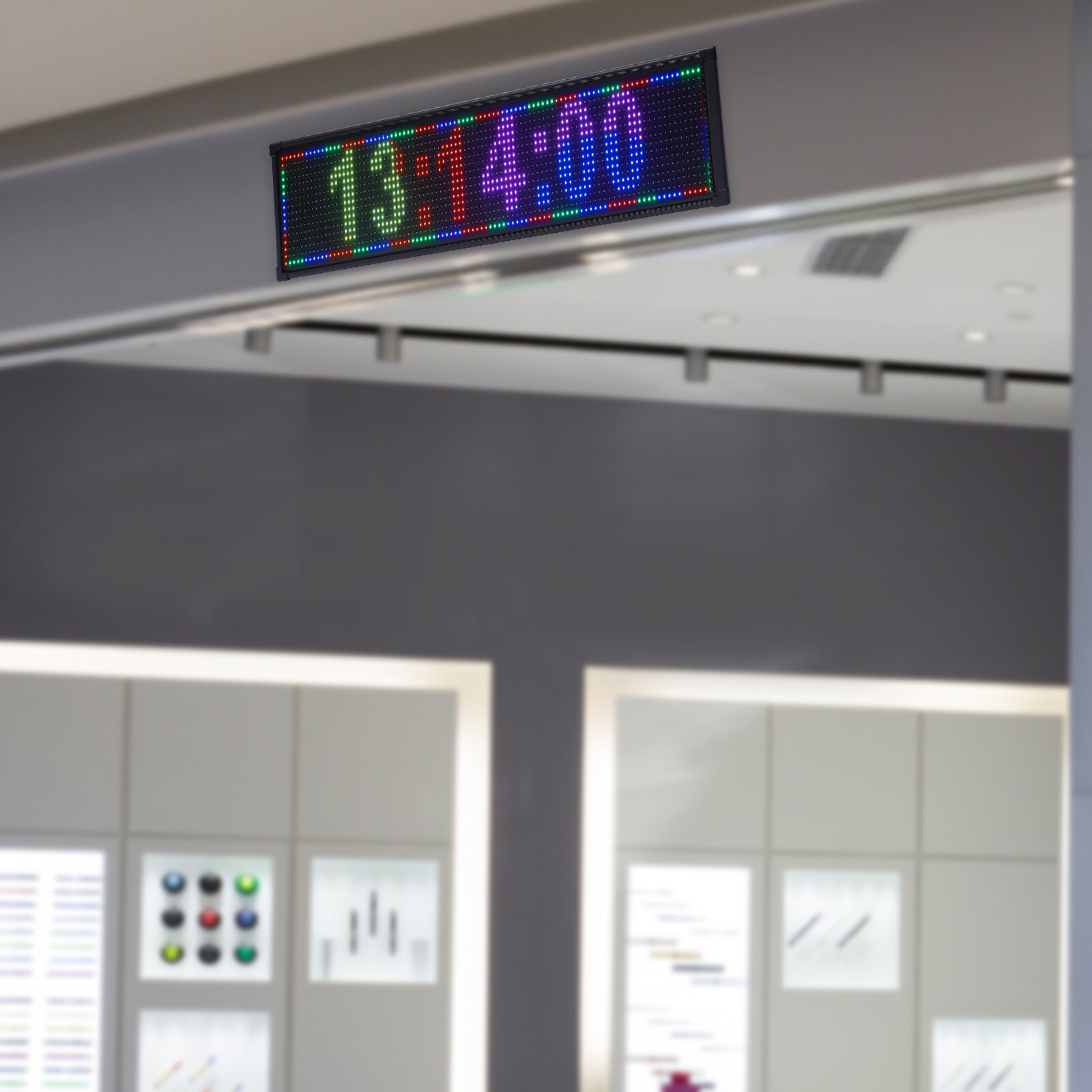 26″*8″ Message Board Full Color RGB Programmable Outdoor Sign LED Scrolling Sign