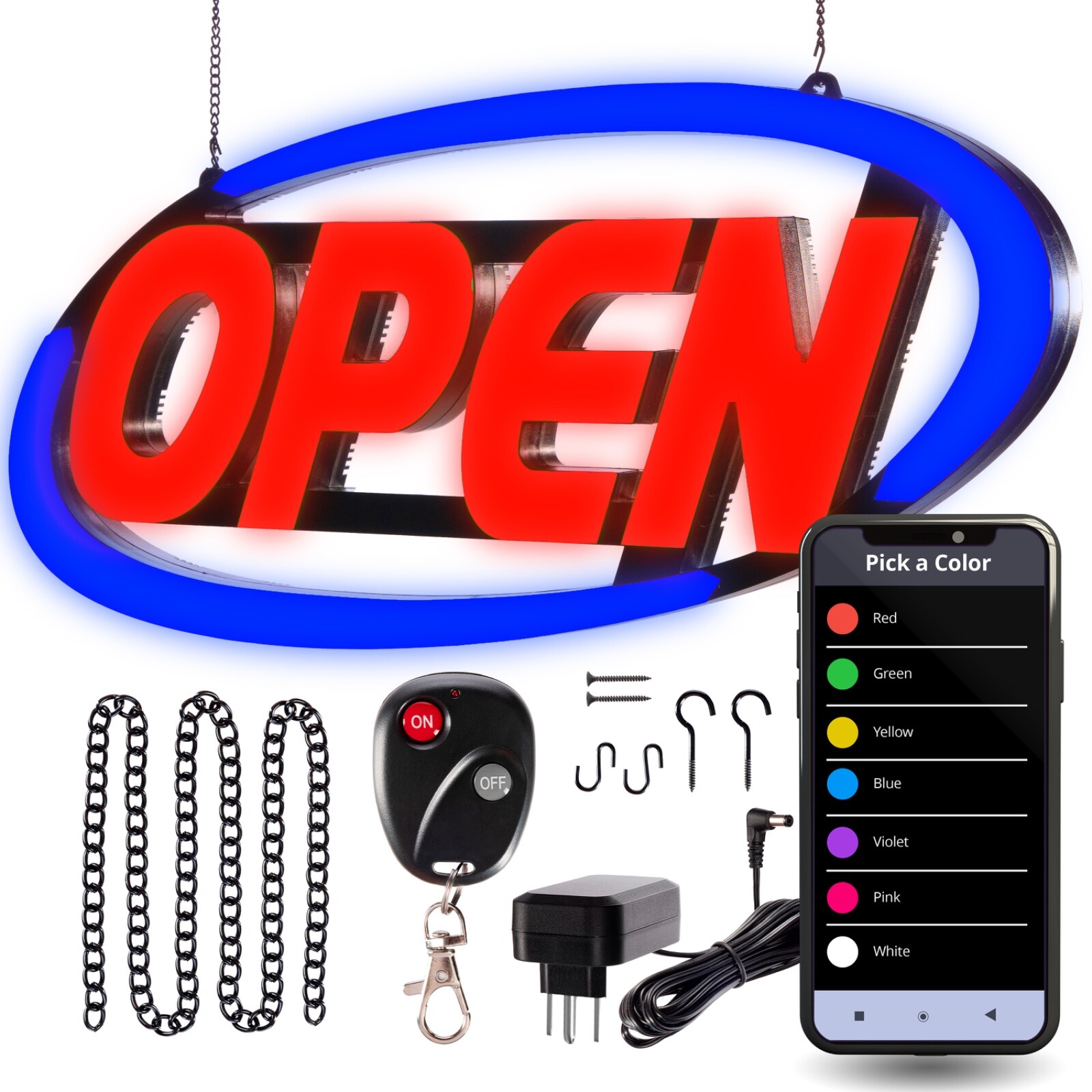 REFURBISHED-AS IS NO WARRANTY Led Open Sign for Business