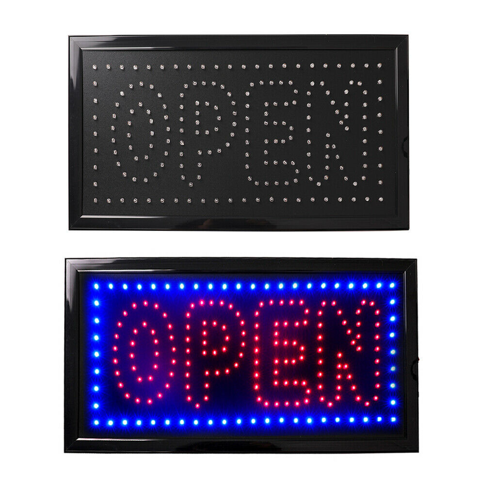 LED Neon Open Sign for Business Shop Animated Motion Hotel Window Display Board