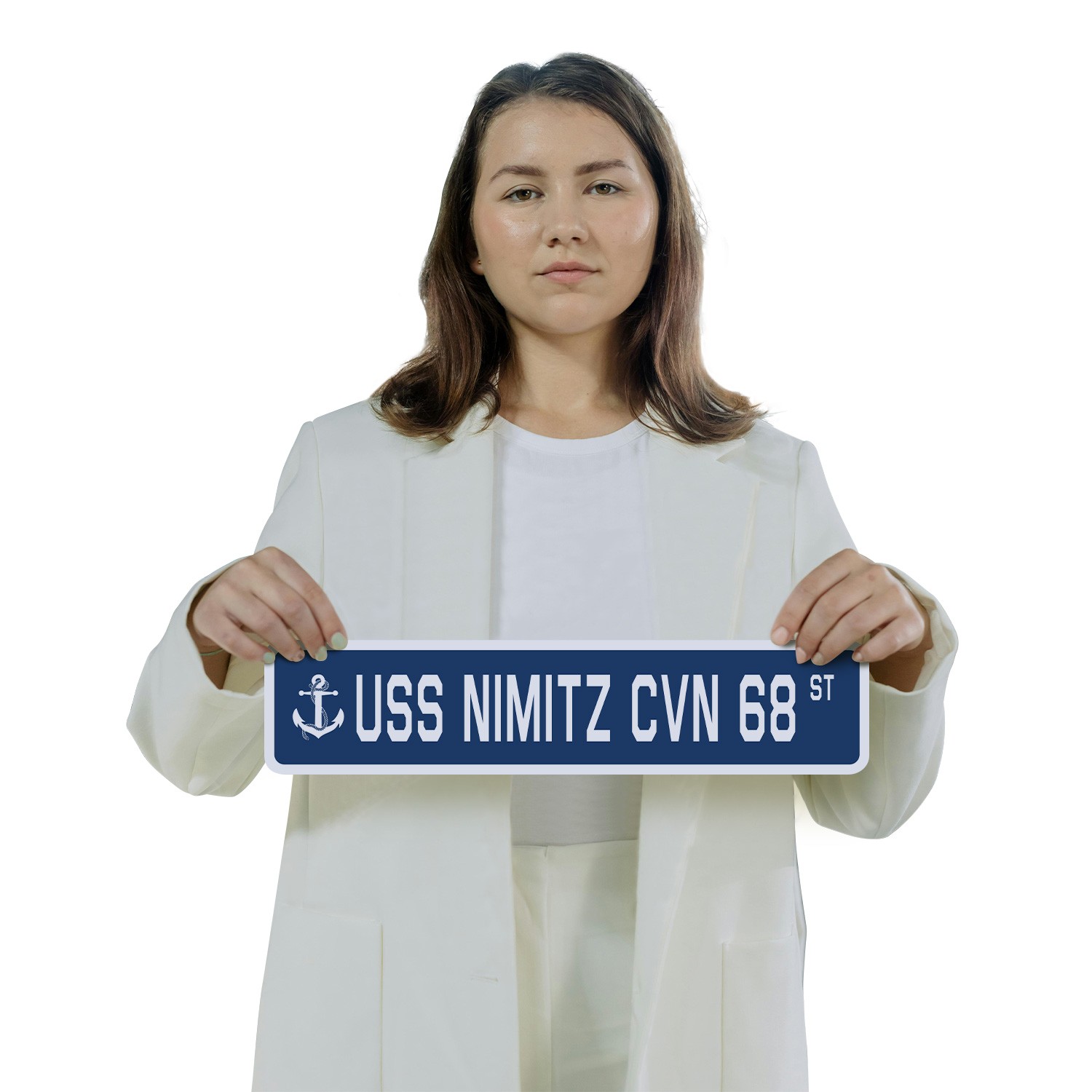 USS NIMITZ CVN 68 Street Sign (2 Pack) us navy ship veteran sailor gift