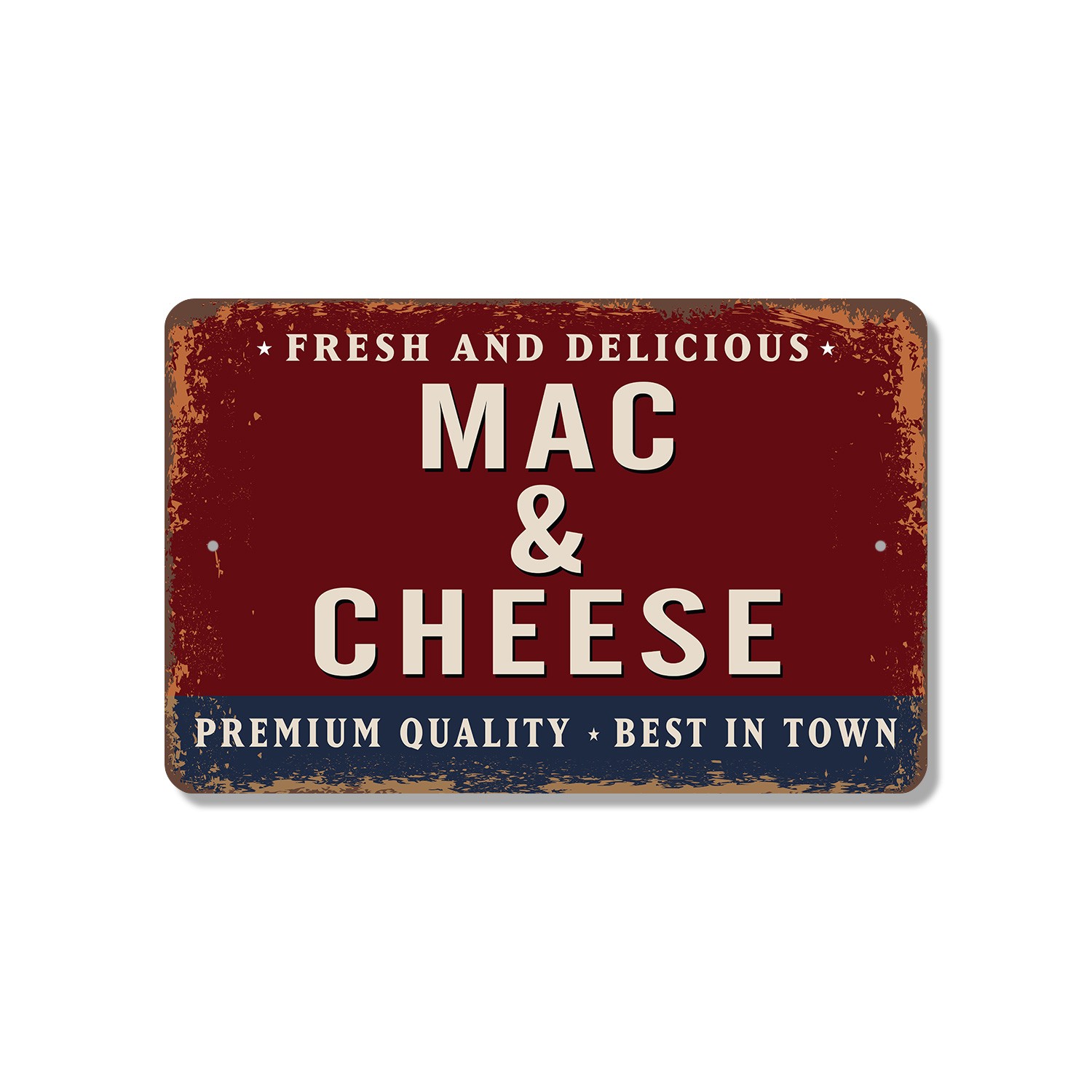 Mac And Cheese Street Sign Extra Cheesy Smiles Durable Perfect for Kitchens