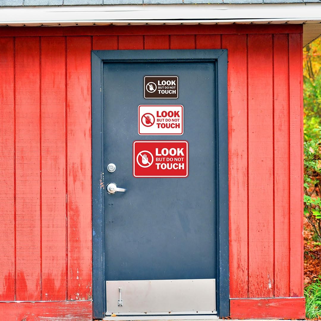 Classic Framed Look, But Do Not Touch Sign Black – Small
