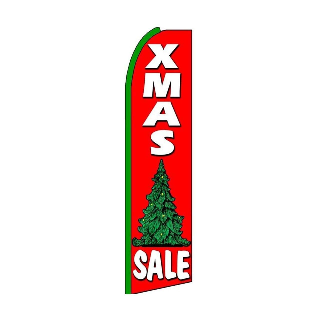Xmas Sale Swooper Flutter Feather Flag | 3ft W x 11.5ft Tall