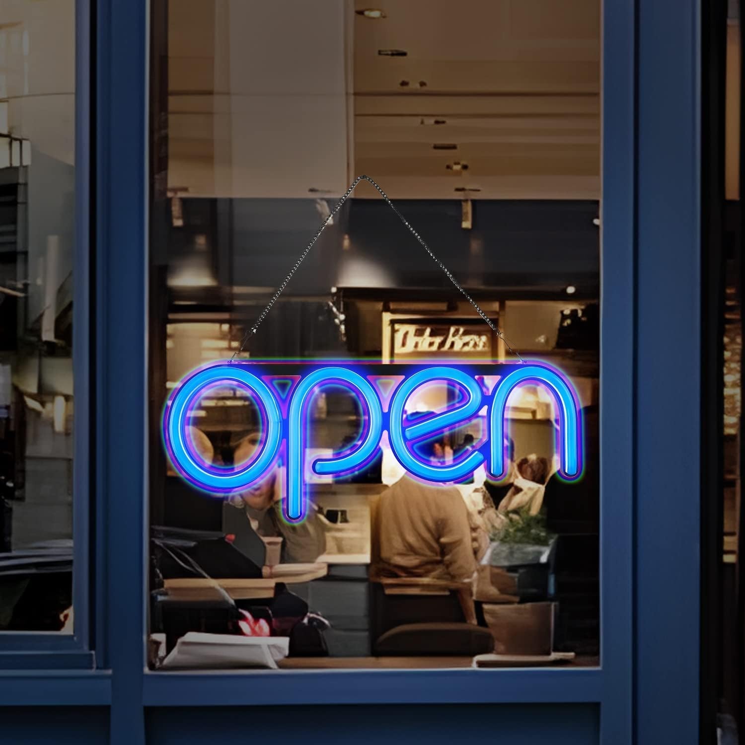 LED Open Sign Set: 16×6 Inch Neon Sign with Open/Close Indicators for Businesses