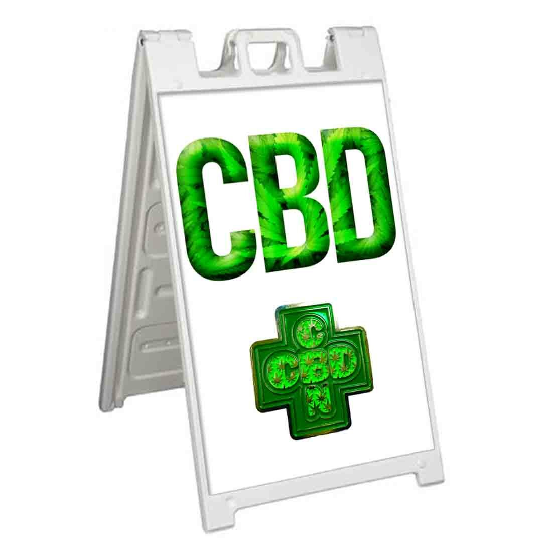 CBD Signicade 24×36 A Frame Sidewalk Sign Double Sided