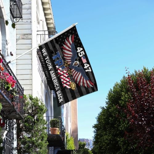 3×5 Double Sided Heavy Duty Polyester Trump 2024 Outdoor Flag 2 Brass Grommets